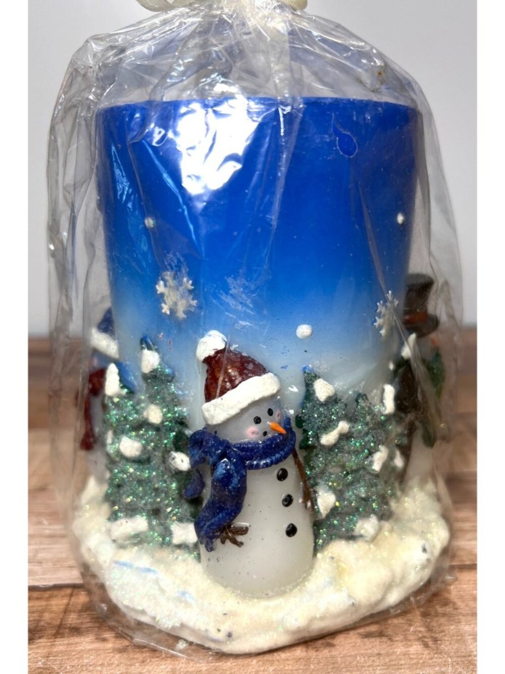 Snowman & Tree Winter Candle Décor